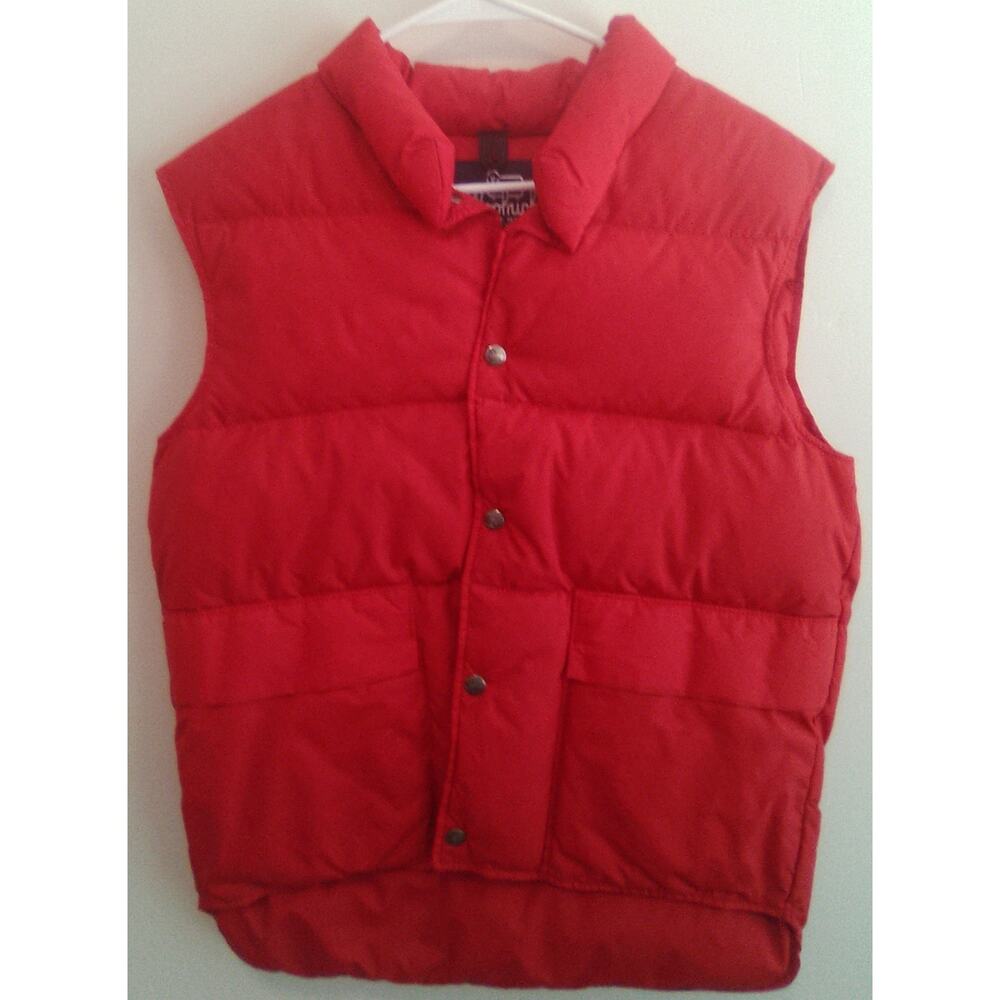 Woolrich Red Quilted Insulated Puffer Vest – Women's Medium – Made in USA